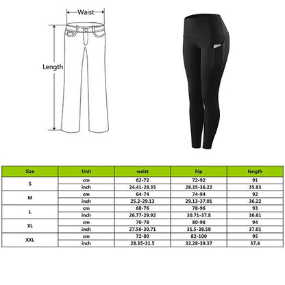 Leggings de yoga Control de abdominal con bolsillo y sin costuras