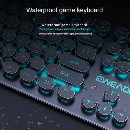 Teclado Membrana Gamer Retro typewriter One