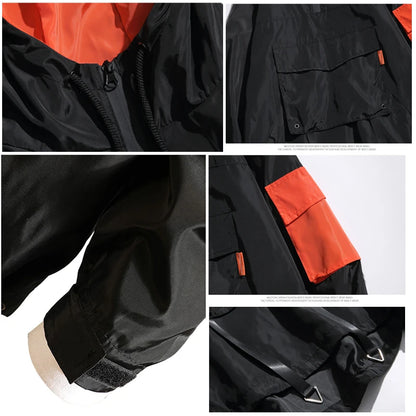 Capucha Impermeable Cortavientos Techwear