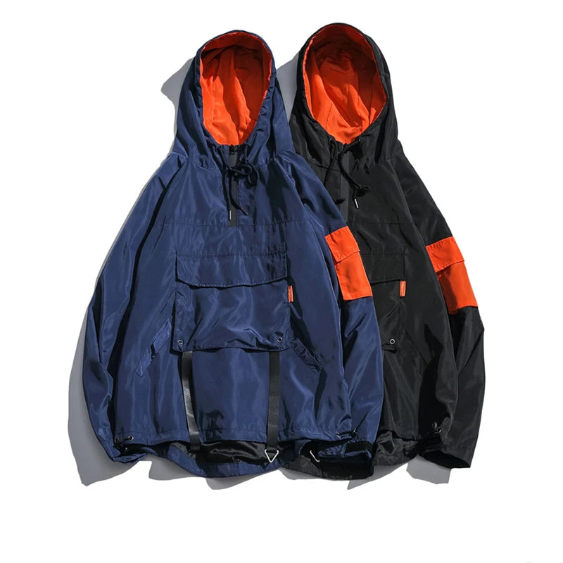 Capucha Impermeable Cortavientos Techwear