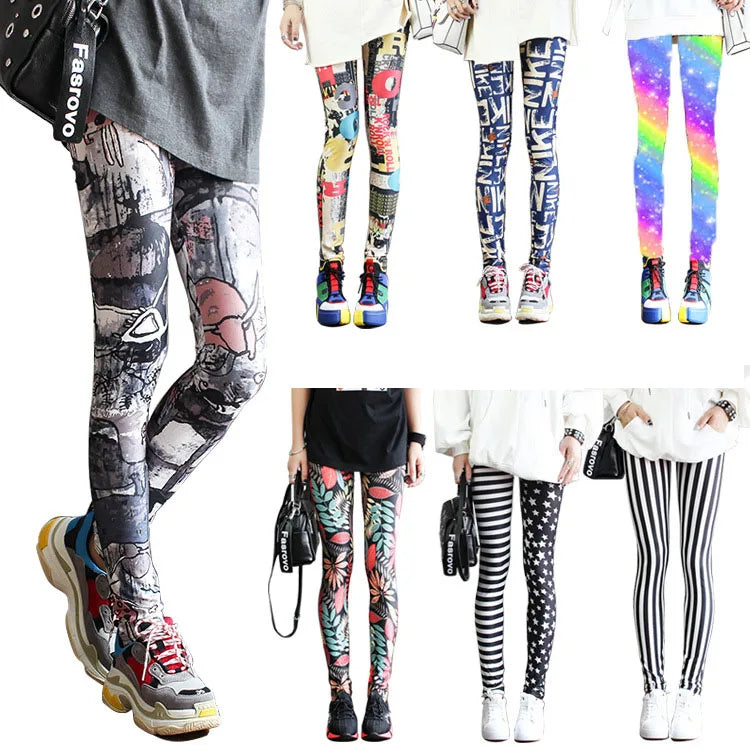 Leggings estampados coloridosy variados