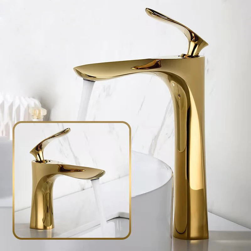 Llave de lavamanos para baño. Diseño moderno, elegante y sofisticado.