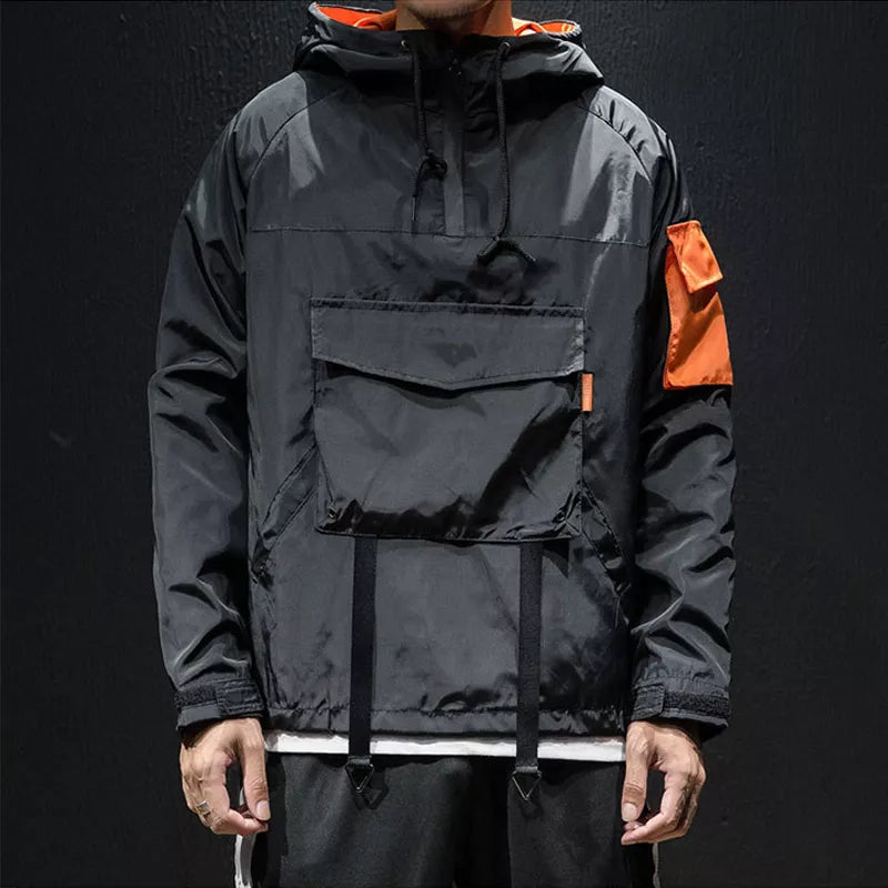 Capucha Impermeable Cortavientos Techwear