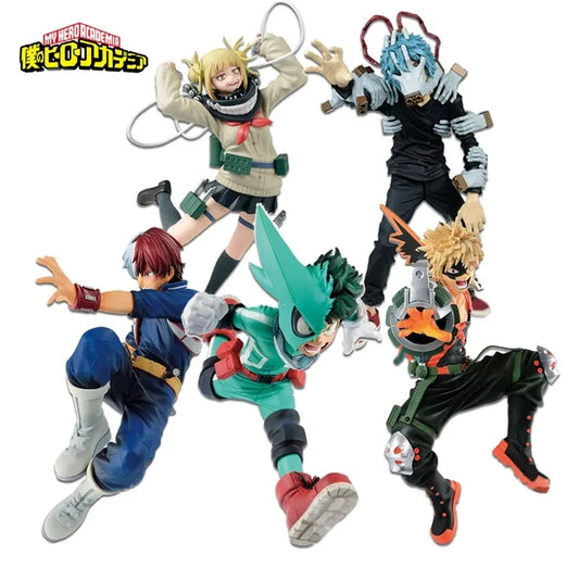 My Hero Academy Figure Midoriya Izuku Bakugou Katsuki Shoto Todoroki Shigaraki Himiko Eijiro Boku No Hero Academia 16cms