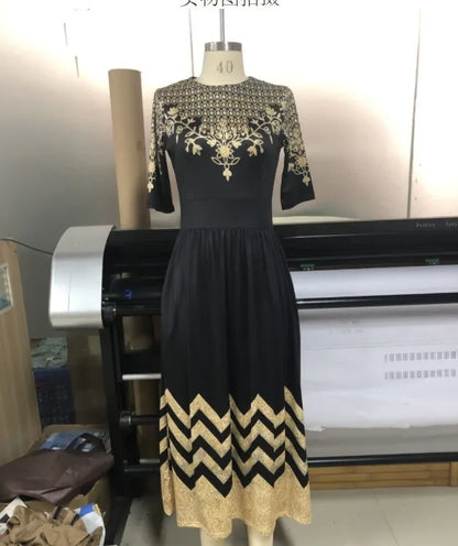 Vestido Grande Gran Fiesta de Verano Maxi Boho Suelto Volantes Vintage