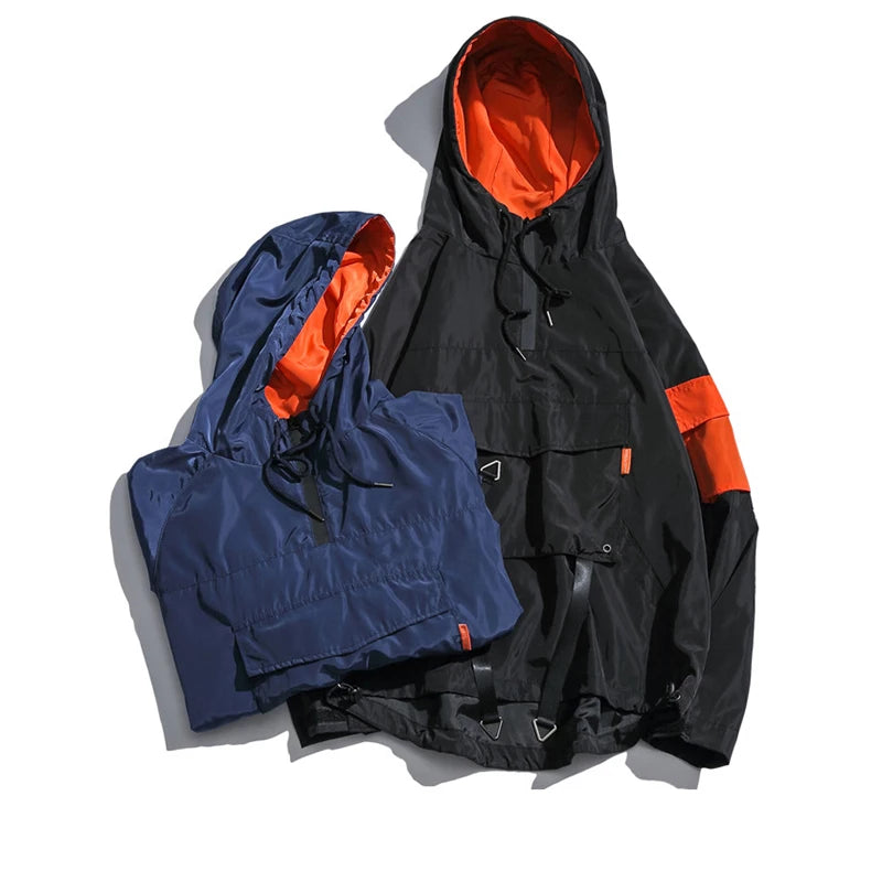 Capucha Impermeable Cortavientos Techwear