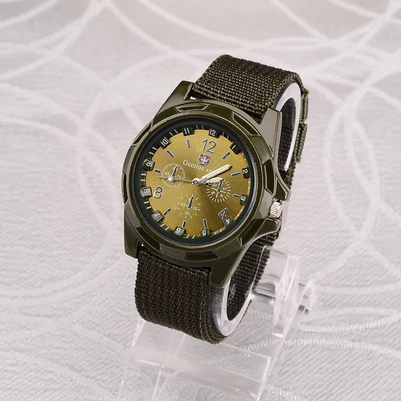 Reloj militar con correa de nailon para hombre, de alta calidad cronógrafo deportivo, informal