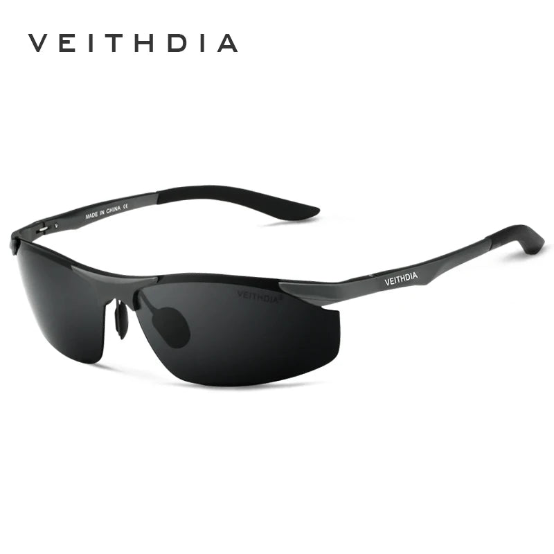 Lentes de sol rectangular UV400 Veithdia 6529