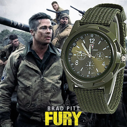 Reloj militar con correa de nailon para hombre, de alta calidad cronógrafo deportivo, informal