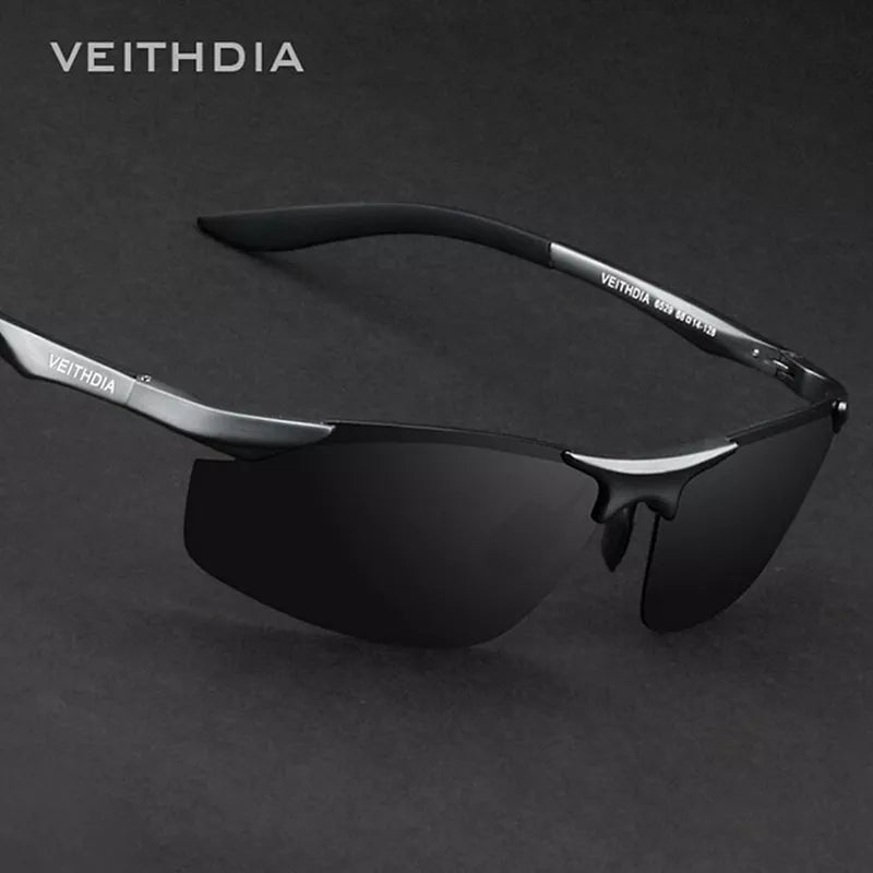 Lentes de sol rectangular UV400 Veithdia 6529