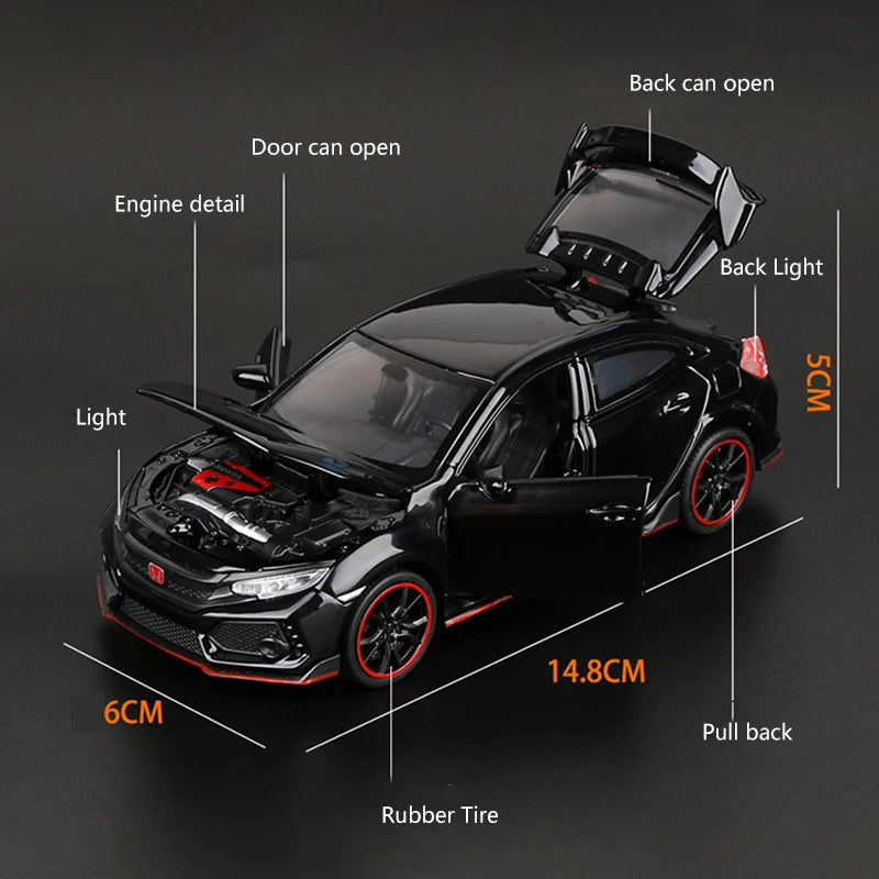 HONDA CIVIC TYPE-R modelo escala 1:32