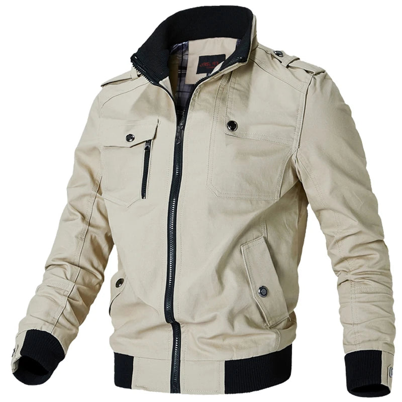 Chaqueta bomber estilo británico simple