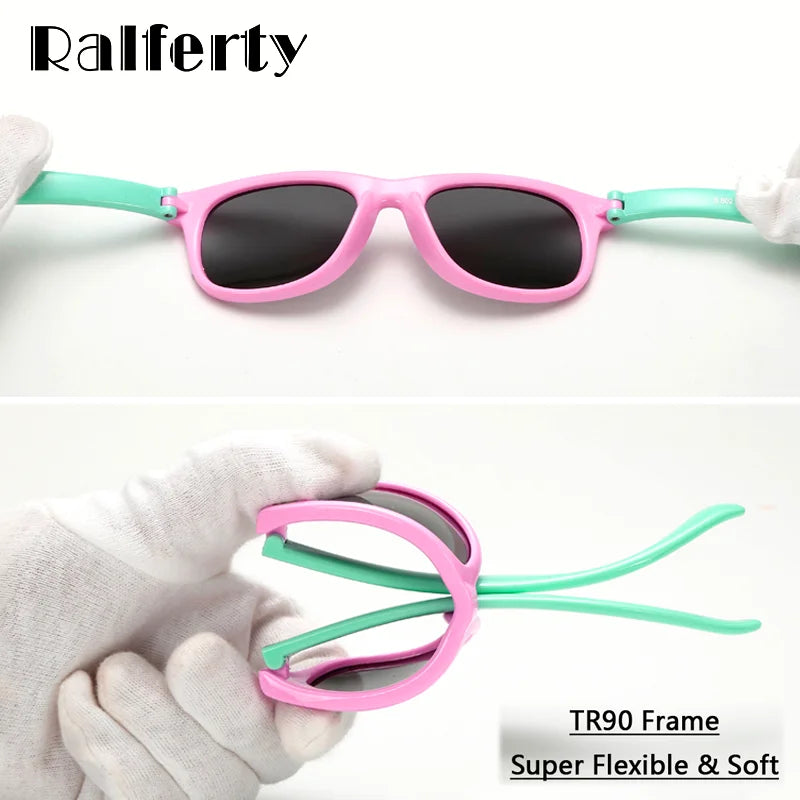 Lentes de sol flexibles para niños, UV400 Ralferty M802