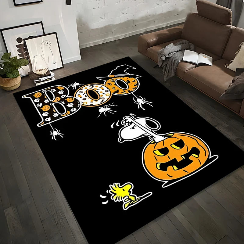 Alfombra grande con diseño Halloween de Snoopy