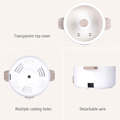 Mini olla multifunción eléctrica. Ideal para sopas, guisos, fideos y comida saludable.