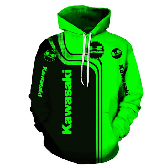 Sudadera con capucha Patrón impreso Kawasaki