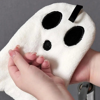 Toallas de mano de Halloween con forma de fantasma para baño.