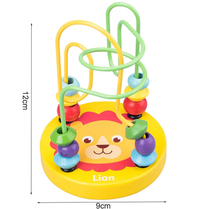 Juguete Montessori para bebés, martillo de bolas de madera 3D para niños, rompecabezas de aprendizaje temprano