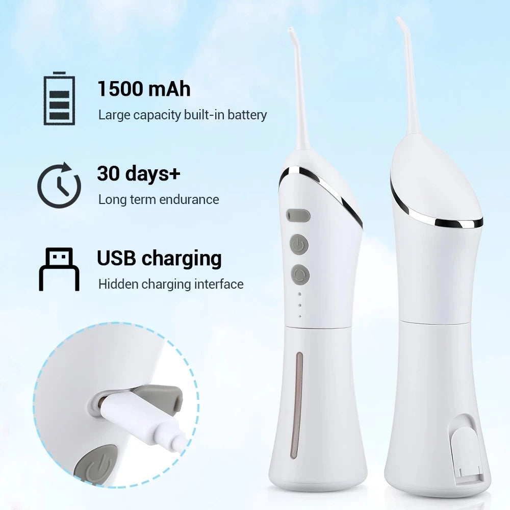 Irrigador bucal eléctrico Xiaomi. Limpieza dental profesional. Recargable por USB.