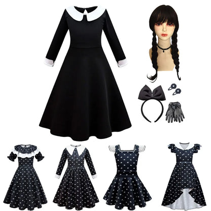 Disfraz Wednesday Addams para niña