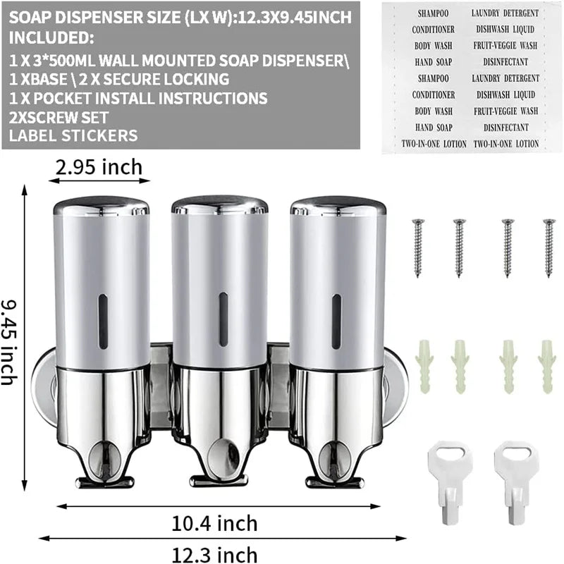 Dispensador de jabón liquido para baño.