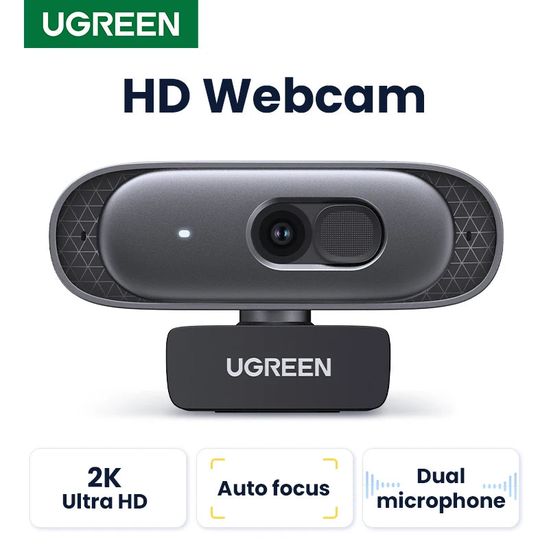 UGREEN USB Webcam 2K HD Mini Webcam