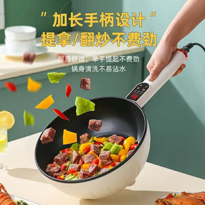 Wok eléctrico multifuncional, sartén para cocinar como un chef. Materiales antiadherentes de alta calidad.