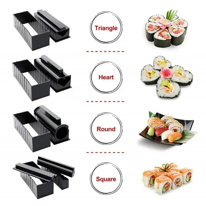 Kits para hacer Sushi. Con diferentes formas. 10 unids/set.