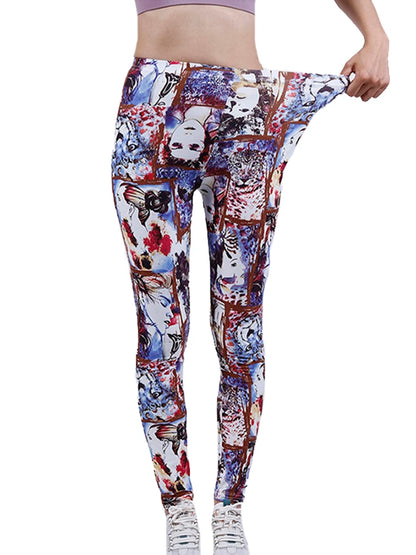 Leggins estampados de alto estiramiento estilos variados