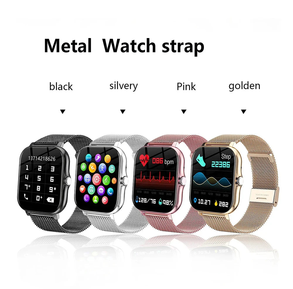 Reloj inteligente con pantalla HD, Bluetooth, llamadas, compatible con Android y iOS