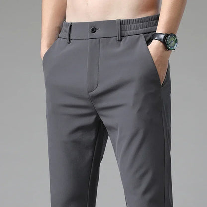 Pantalones Slim casual, cintura elástica