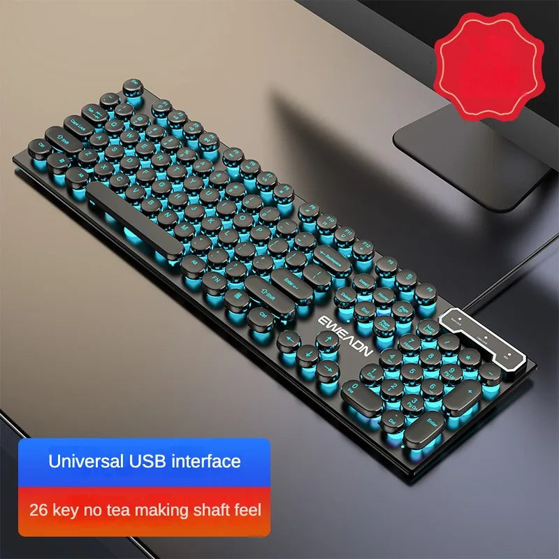 Teclado Membrana Gamer Retro typewriter One