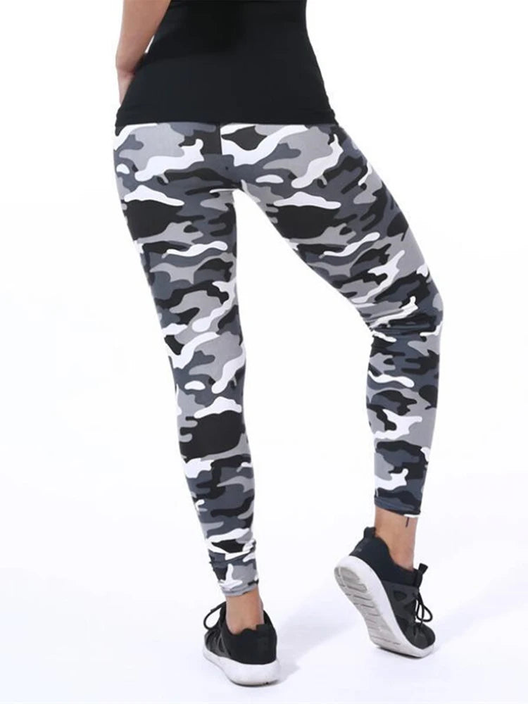 Leggins deportivos Estilo Camuflaje, Graffiti Pantalón