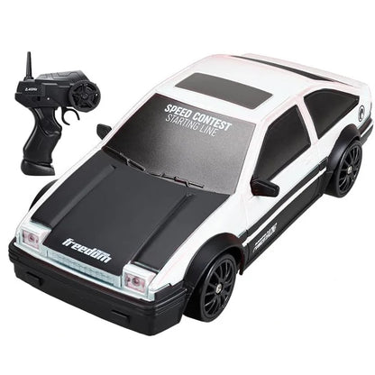 Coche de carreras con Control remoto AE86 1:24, 4WD 2,4G, coches de derrape GTR