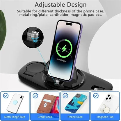 Cargador inalámbrico 3 en 1, carga rápida (iPhone / Apple Watch / AirPod)