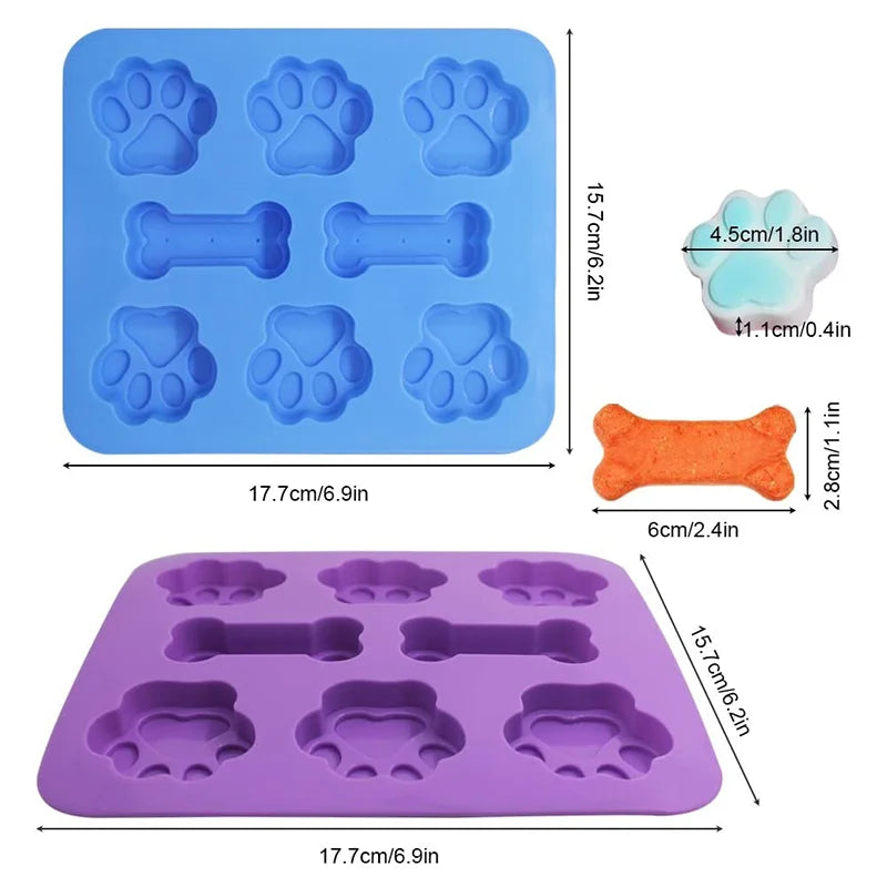 Molde de silicona para queques, antiadherente con forma de cuadrícula de 8 rejillas.