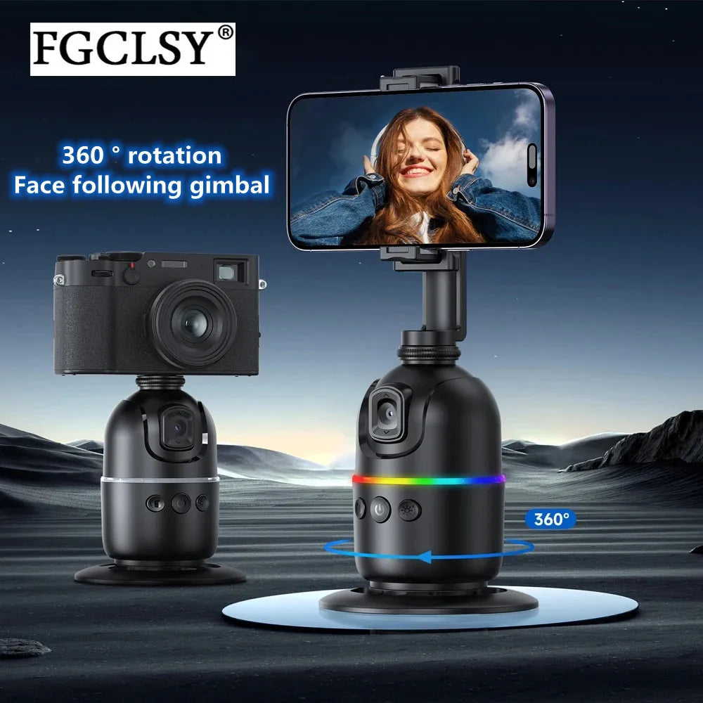 FGCLSY  AI Smart Gimbal 360° Seguimiento automático de rostro