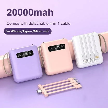 Mini banco de energía con pantalla de espejo de 30.000mah