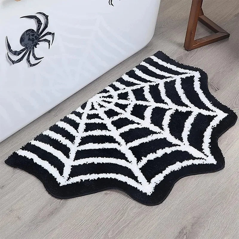 Alfombra de telaraña negra