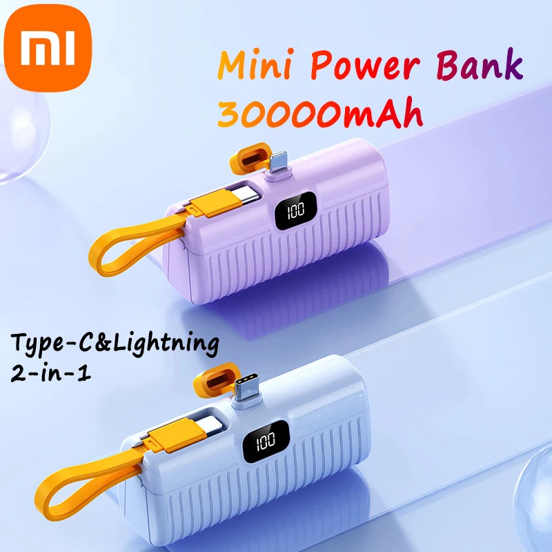 Xiaomi Power Bank 30.000 mAh compacto, carga rápida bidireccional