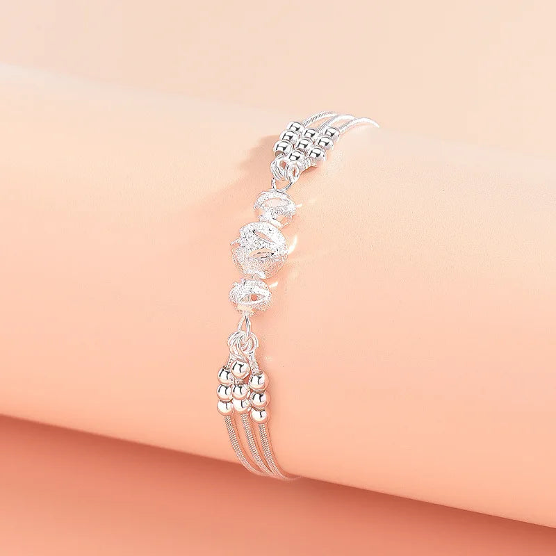 Pulsera de plata de ley 925 de lujo