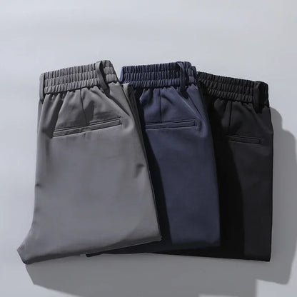 Pantalones Slim casual, cintura elástica