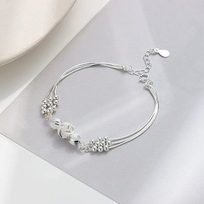 Pulsera de plata de ley 925 de lujo