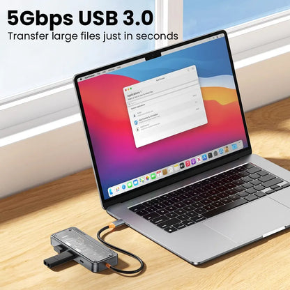 HUB USB C ASOMETECH 8 in 1 Tipo C 3.1