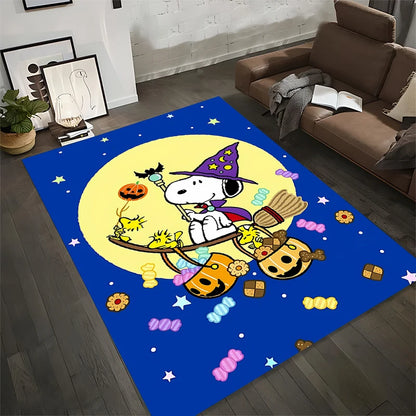 Alfombra grande con diseño Halloween de Snoopy