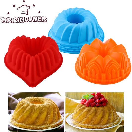 Molde de silicona para pastelería con forma 3D, para hornear pasteles, Mousse, postres.