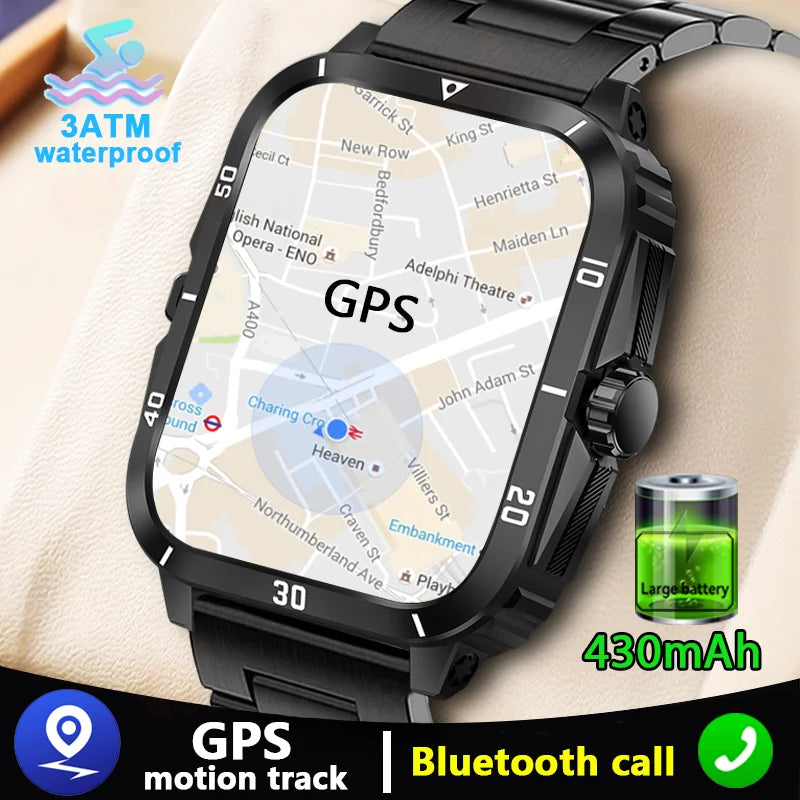 Reloj inteligente con GPS, impermeable