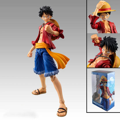 Figuras de acción de One Piece, sombrero de paja, Monkey D Luffy, tamaño 17cm