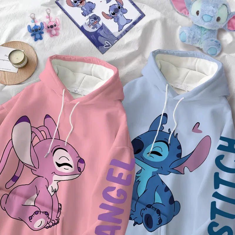 Sudadera con capucha de Disney Fashion Stitch Angel Monster