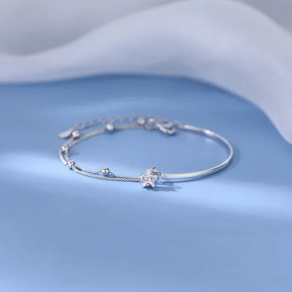 Pulseras de hermosas estrellas de plata esterlina 925